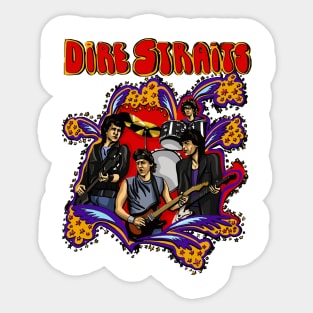 Vintage Dire Straits Train Sticker